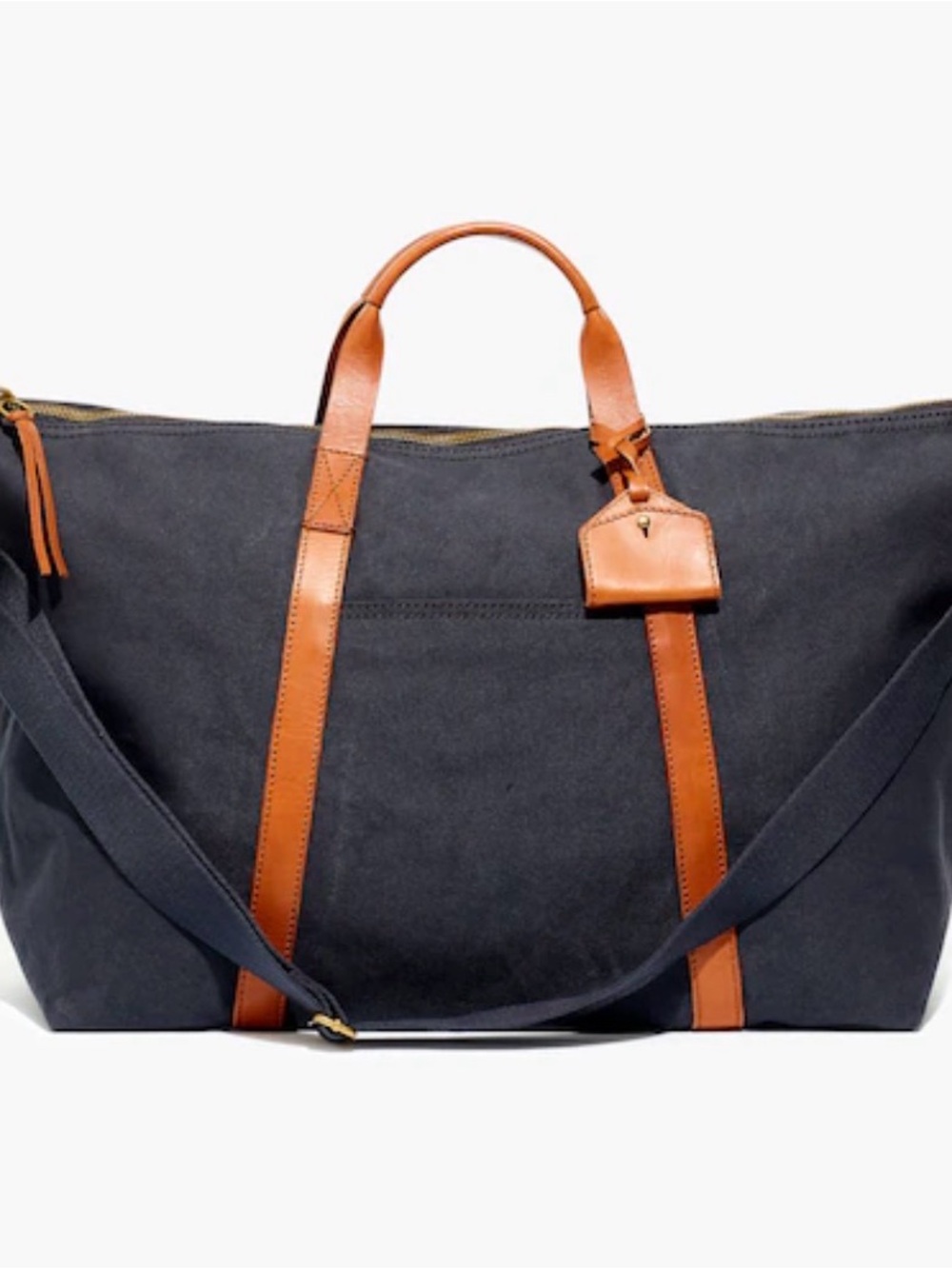 Madewell The Essential Overnight Bag in Canvas, Black Sea - NWT